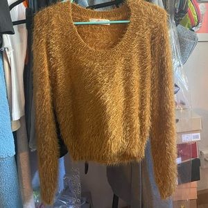 American apparel fuzzy sweater top